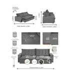 Sofá Bahia Modular 5 Lugares 2,50 Mt Com Molas Retrátil E Rec