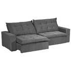 Sofá Bahia Modular 5 Lugares 2,50 Mt Com Molas Retrátil E Rec