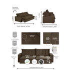 Sofá Bahia Modular 6 Lugares 2,90mt Com Molas Retrátil E Recl