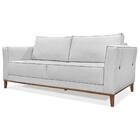 Sofa Balli 2 Lugares 190cm Pes Madeira Linho 222 Ezz