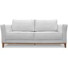Sofa Balli 3 Lugares 210cm Pes Madeira Linho 223 Ezz