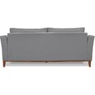 Sofa Balli 3 Lugares 210cm Pes Madeira Linho 223 Ezz