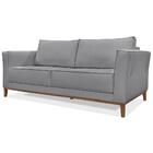 Sofa Balli 3 Lugares 210cm Pes Madeira Linho 223 Ezz