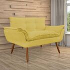 Sofá Barato 2 Lugares Namoradeira Opala Para Sala Pés Palito