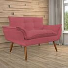 Sofá Barato 2 Lugares Namoradeira Opala Para Sala Pés Palito