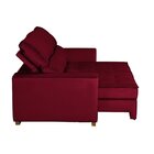 Sofá Baú Retrátil E Reclinável 3 Lugares 190cm Veludo Nobre L