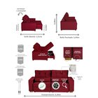 Sofá Baú Retrátil E Reclinável 4 Lugares 220cm Veludo Nobre L