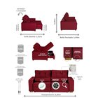 Sofá Baú Retrátil E Reclinável 5 Lugares 250cm Veludo Nobre L