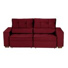 Sofá Baú Retrátil E Reclinável 5 Lugares 250cm Veludo Nobre L