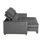 Sofá Baú Retrátil E Reclinável 5 Lugares 250cm Veludo Nobre L