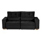 Sofá Baú Retrátil E Reclinável 5 Lugares 250cm Veludo Nobre L