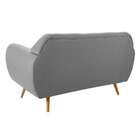 Sofá Beatle 2 Lugares Linho Cinza