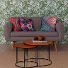 Sofá Beatle 2 Lugares Linho Cinza