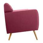 Sofá Beatle 2 Lugares Linho Rosa