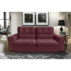 Sofá Bekaa 2 Lugares 1,70 Metros Veludo - 22 Bordô
