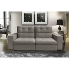 Sofá Bekaa 3 Lugares 2,10 Metros Veludo - 03 Capuccino