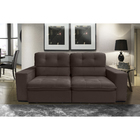 Sofá Bekaa 3 Lugares 2,10 Metros Veludo - 17 Chocolate