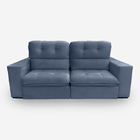 Sofá Bekaa 4 Lugares 2,50 Metros Veludo - 24 Marinho
