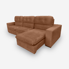 Sofá Bekaa 6 Lugares 3,20 Metros Veludo - 20 Terracota