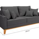 Sofá Beny 2 Lugares Confortável Com Poltrona Decorativa Para