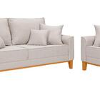 Sofá Beny 2 Lugares Confortável Com Poltrona Decorativa Para