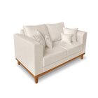 Sofá Beny, Um Sofa Comum De 2 Lugares Suede 140cm Bege