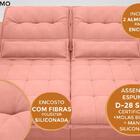 Sofá Bergamo 1,90m Assento Retrátil E Reclinável Velosuede Ro