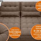 Sofá Bergamo 1,90m Retrátil E Reclinável Velosuede Marrom - N