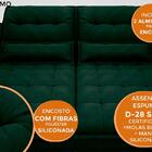 Sofá Bergamo 1,90m Retrátil E Reclinável Velosuede Verde - Ne