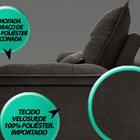 Sofá Bergamo 2,10m Assento Retrátil E Reclinável Velosuede Ch