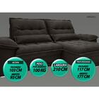 Sofá Bergamo 2,10m Assento Retrátil E Reclinável Velosuede Ch