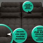 Sofá Bergamo 2,10m Assento Retrátil E Reclinável Velosuede Ch