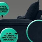 Sofá Bergamo 2,10m Assento Retrátil E Reclinável Velosuede Pe