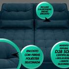 Sofá Bergamo 2,10m Assento Retrátil E Reclinável Velosuede Ro