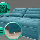 Sofá Bergamo 2,10m Assento Retrátil E Reclinável Velosuede Tu