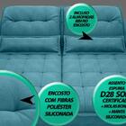 Sofá Bergamo 2,10m Assento Retrátil E Reclinável Velosuede Tu