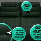 Sofá Bergamo 2,10m Assento Retrátil E Reclinável Velosuede Ve