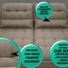 Sofá Bergamo 2,30m Assento Retrátil E Reclinável Velosuede Ca