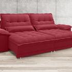 Sofá Bergamo 2,30m Assento Retrátil E Reclinável Velosuede Ve