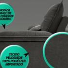 Sofa Bergamo 2,50m Assento Retratil E Reclinavel Velosuede Ci