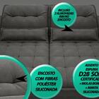 Sofa Bergamo 2,50m Assento Retratil E Reclinavel Velosuede Ci
