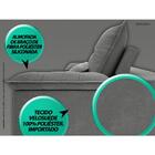 Sofá Bergamo 2,50m Assento Retrátil E Reclinável Velosuede Gr