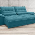 Sofá Bergamo 2,50m Assento Retrátil E Reclinável Velosuede Tu