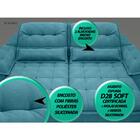 Sofá Bergamo 2,50m Assento Retrátil E Reclinável Velosuede Tu