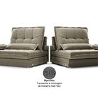 Sofá Bergamo 2,50m Retrátil E Reclinável Veludocristal Fendi