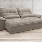 Sofá Bergamo 2,70m Assento Retrátil E Reclinável Velosuede Be