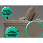 Sofá Bergamo 2,70m Assento Retrátil E Reclinável Velosuede Ca