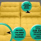 Sofá Bergamo 2,90m Assento Retrátil E Reclinável Velosuede Ca