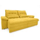 Sofá Bergamo 2,90m Assento Retrátil E Reclinável Velosuede Ca