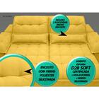 Sofá Bergamo 2,90m Assento Retrátil E Reclinável Velosuede Ca